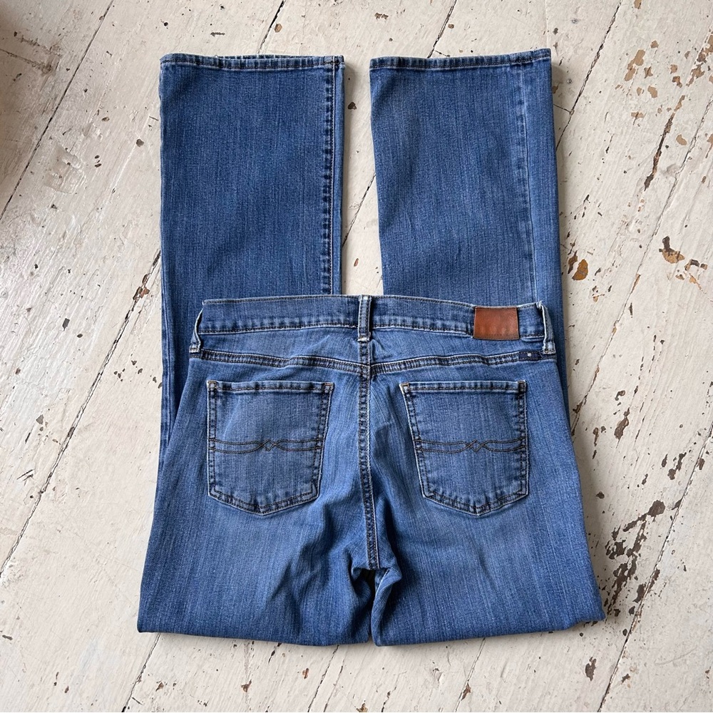 Lucky Brand Sweet Boot Blue Distressed Jeans